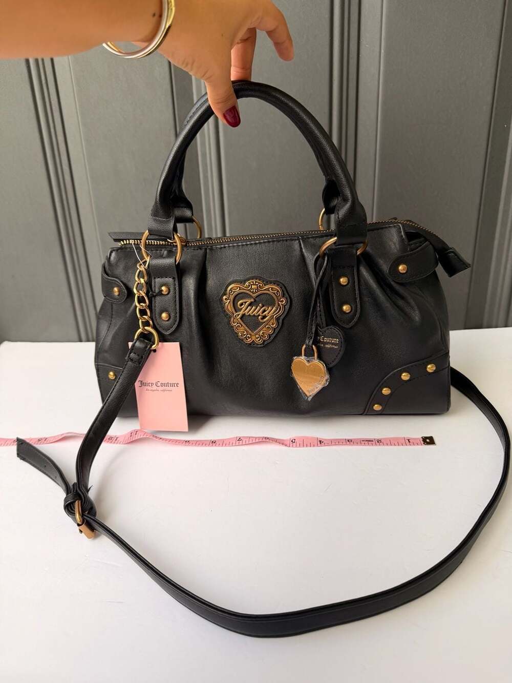 Juicy Couture In Her Juicy Era Satchel Bag Liquorice